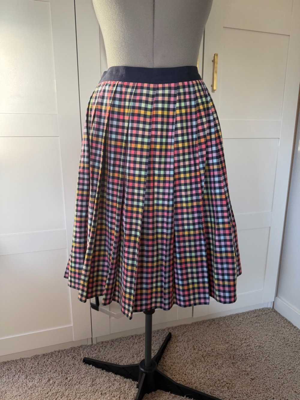 1901 pleated check skirt - Picture 5 of 7